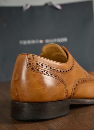 Barker чоловічі туфлі броги світло-коричневі шкіряні розмір 43,54 фото