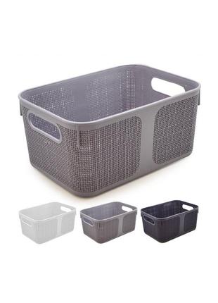 00923-l корзину iз ручками комбинированный 31.5*21.5*14.5см