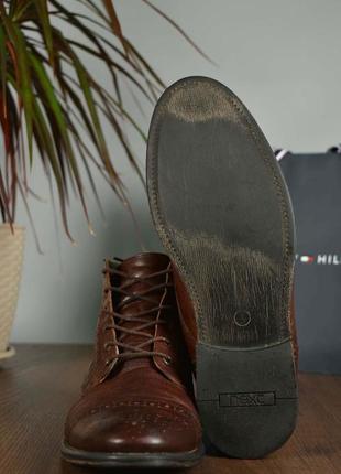 Next кожаные полуботинки высокие туфли коричневые размер 434 фото