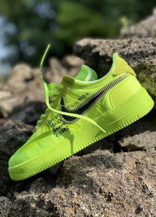 Nike air force 1 low - off-white volt -42 розмір