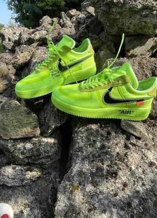 Nike air force 1 low - off-white volt -42 размер2 фото