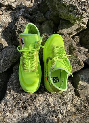 Nike air force 1 low - off-white volt -42 размер3 фото