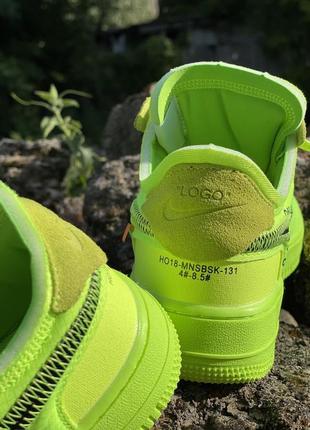 Nike air force 1 low - off-white volt -42 размер5 фото