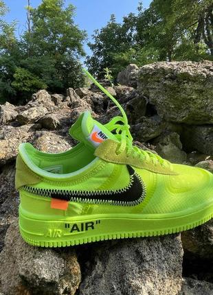 Nike air force 1 low - off-white volt -42 размер7 фото