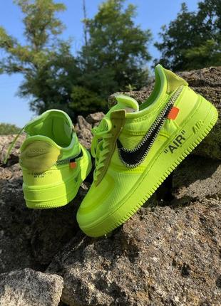 Nike air force 1 low - off-white volt -42 размер8 фото