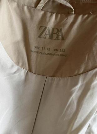 Тренч плащ  базовый тренд  на девочку подростка 11-12 zara7 фото