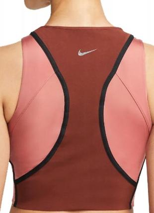 Nike yoga dri-fit luxe майка топ infinalon для йоги кроп топ лиф бра бюст новая оригинал2 фото