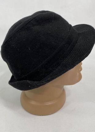 Шляпа стильная, черная guera italy 1855, шерстяная2 фото