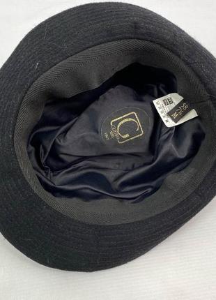 Шляпа стильная, черная guera italy 1855, шерстяная3 фото