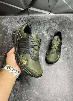 Мужские кожаные кроссовки adidas climacool tactical1 фото