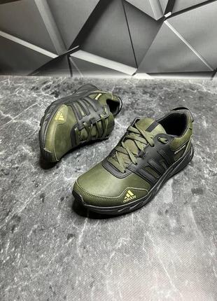 Мужские кожаные кроссовки adidas climacool tactical6 фото