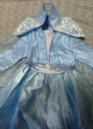 Карнавальное платье эльза холодное сердце 8-9 лет2 фото