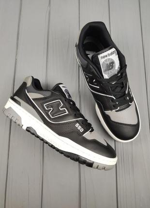 New balance 550 black gray5 фото