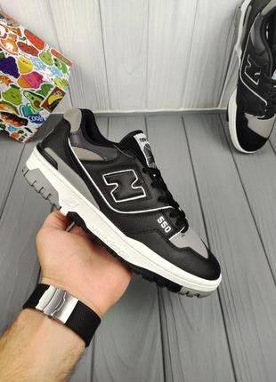 New balance 550 black gray9 фото