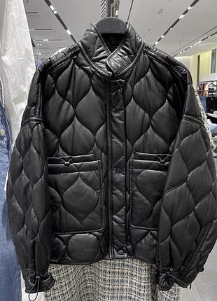 Демисезонная стеганая куртка zara
