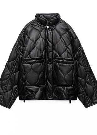Демисезонная стеганая куртка zara