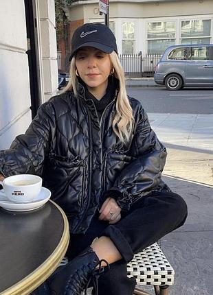 Демисезонная стеганая куртка zara
