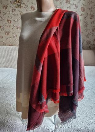 Женский палантин шарф платок в клетку schneiders salzburg