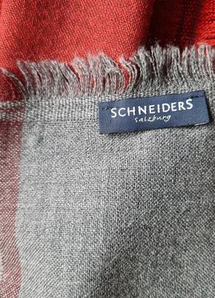 Женский палантин шарф  платок в клетку schneiders salzburg8 фото