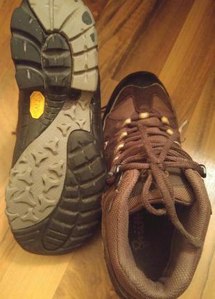 Коричневые ботинки, подошва vibram comfortex, осень-зима, 38-39р.2 фото