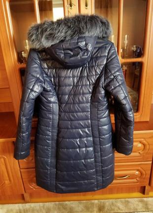 Зимний плащ пуховик 46 размер куртка2 фото