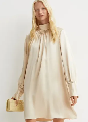Сатинова сукня h&m
