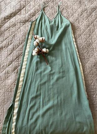 Сарафан макси длины с лампасами