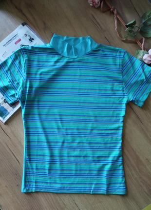 Распродажа девичий гольфик американка футболка,коллир голубой,небольшой размер, может быть на девочку-школярку3 фото
