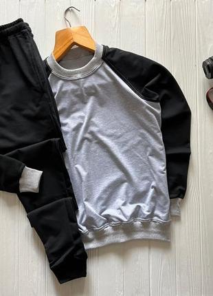 Мужской, базовый, спортивный костюм