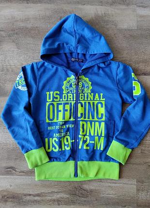 Олимпийка, кофта на молнии 122-128 размер 7-8 лет