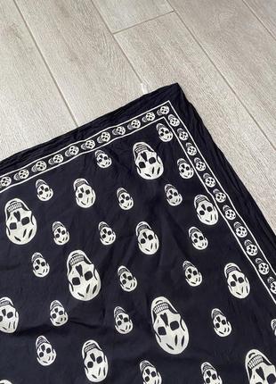 Платок вінтажний винтажный панк череп готик емо череп гот punk tripp mcqueen skull scarf y2k gothic4 фото