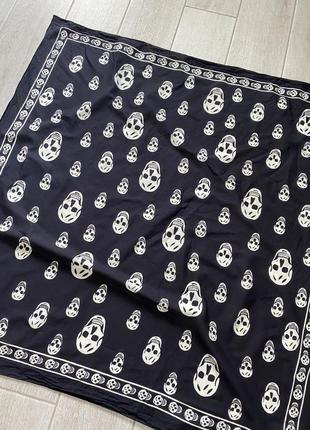 Платок вінтажний винтажный панк череп готик емо череп гот punk tripp mcqueen skull scarf y2k gothic3 фото