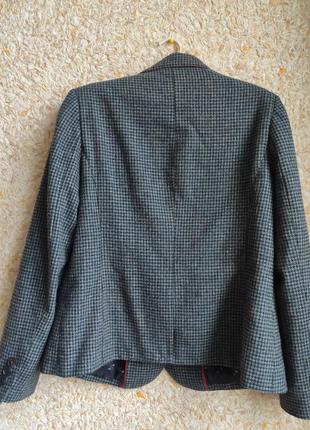 Женский пиджак жакет шерстяной теплый красивый брендовой блейзер деловой серый англия debenhams2 фото