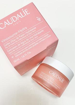 Зволожуючий гель для обличчя caudalie vinosource-hydra grape water gel moisturiser, 50 ml