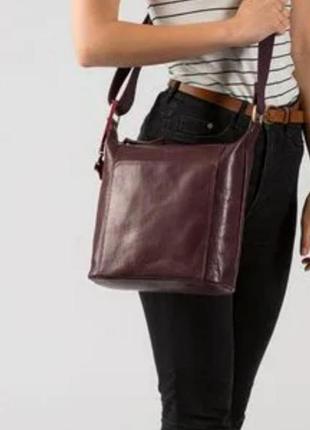 Натуральная кожа сумка кросс боди через плечо  conkca