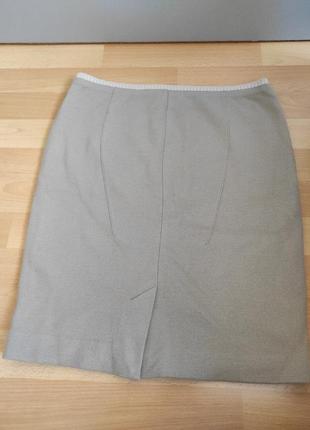 Теплая стильная юбка marc cain 90% virgin wool 10% cashmere оригинал6 фото