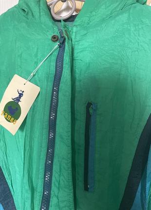 Куртка-вітровка зелена3 фото