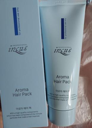 Маска для всех типов волос, включая окрашенные, поврежденные incus aroma hair pack