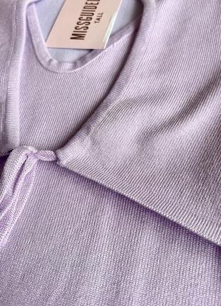Лілова сукня з комірцем-стійкою missguided4 фото