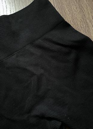 Черные спортивные лосины леггинсы размер с-м7 фото