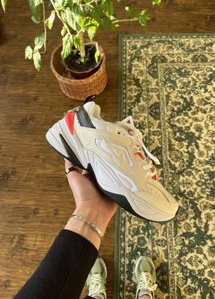 Женские кроссовки nike m2k tekno beige pink 36-37-38-39-41