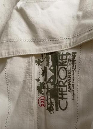 Рубашка пляжная белая cherokee3 фото