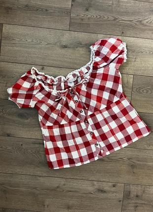 Сорочка в клітинку, сорочка з коротким рукавом