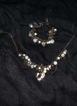 Ожерелье и браслеты1 фото