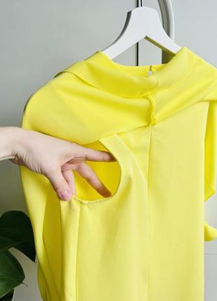 🍋сукня жіноча з довгим рукавом лимонно-жовтого кольору від zara9 фото