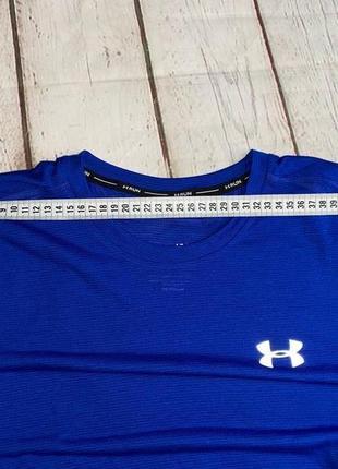 Футболка спортивная тренировочная мужская синяя t-shirt under armour ua streaker 2.0 shortsleeve10 фото