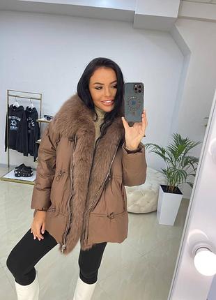 Куртка пуховик люкс класу