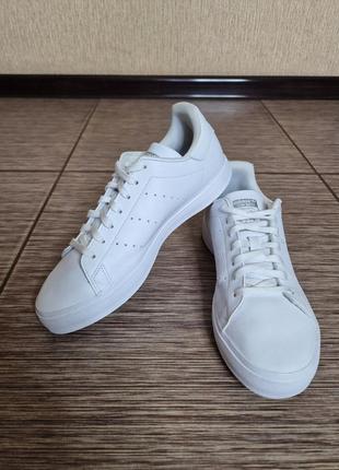 Кожаные белые кроссовки adidas stan smith, оригинал4 фото