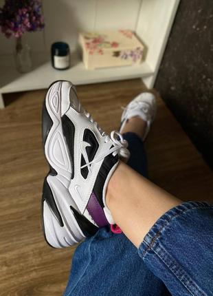 Женские кроссовки nike m2k tekno black white 36-37-38-412 фото