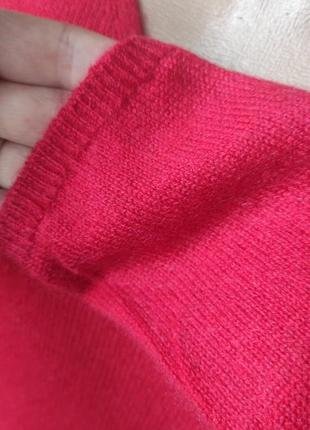 Красный кашемировый джемпер.коита.светер.100%кашемир.саиий трендовый цвет этого сезона2 фото
